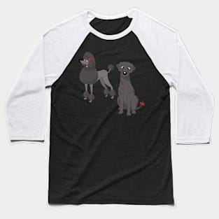 Black dogs Baseball T-Shirt